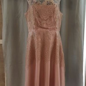 Tahari Dresses - Tahari pink chiffon and lace dress Tahari Dresses - Tahari pink chiffon and lace dress
